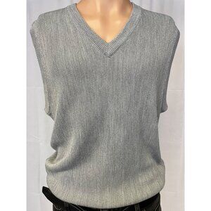 Dockers Mens Gray Knitted Pullover Sweater Vest Size M SKU 6726